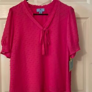 CeCe Pink Blouse